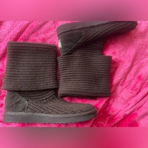 Classic UGG Cardy Knit Boot, size 10